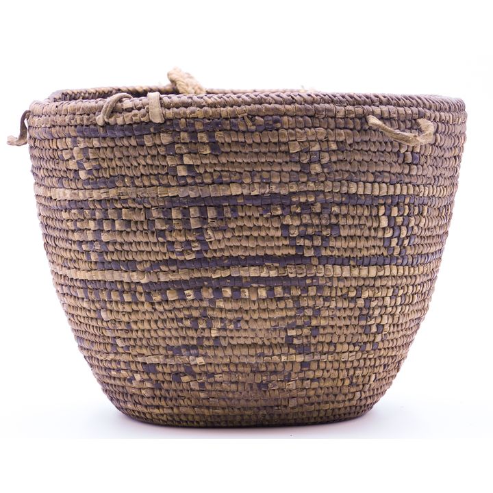 Antique Salish Indian Hard Basket
