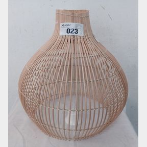 RATTAN WOVEN LIGHT - CALABASH NATURAL - WOVEN PENDANT LIGHT IN CALABASH SHAPE IN NATURAL CANE