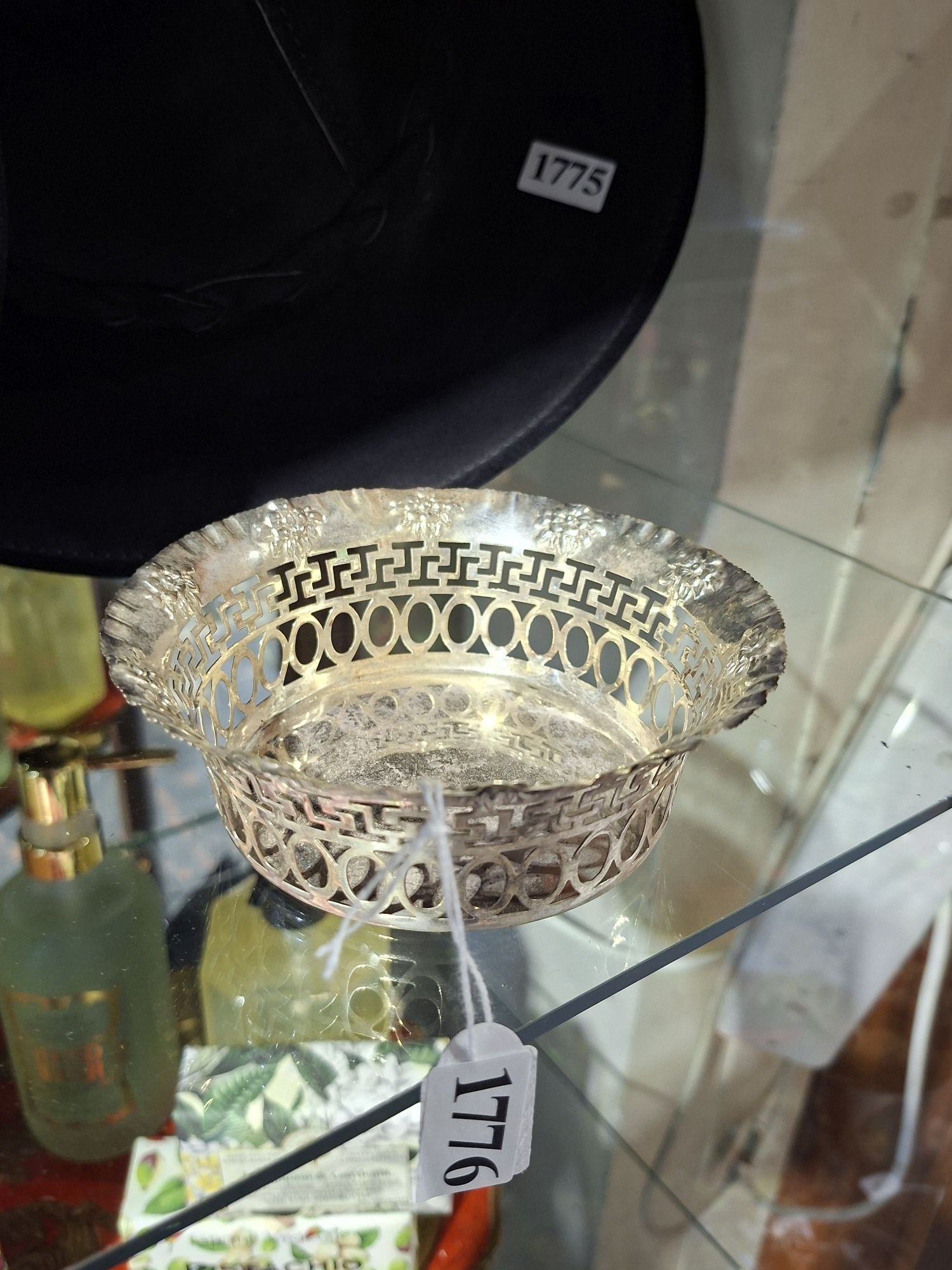 White Metal Bon Bon Dish