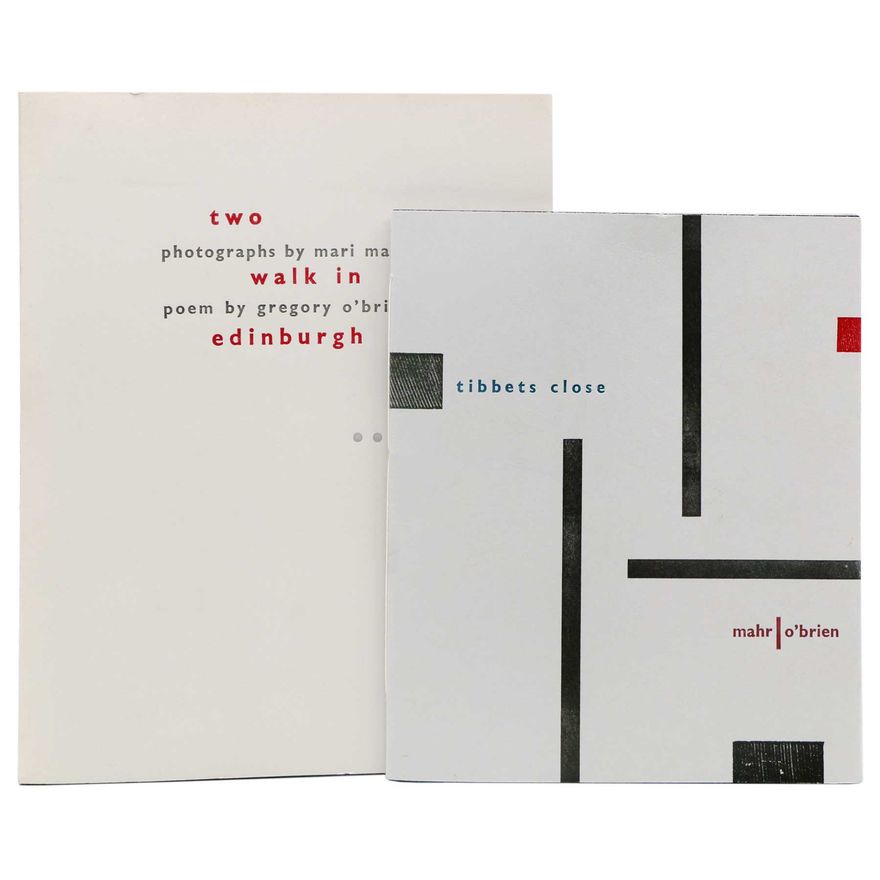 MAHR, MARI [photographs], O'BRIAN, GREGORY [poem]  [2 titles] - Two Walk in Edinburgh