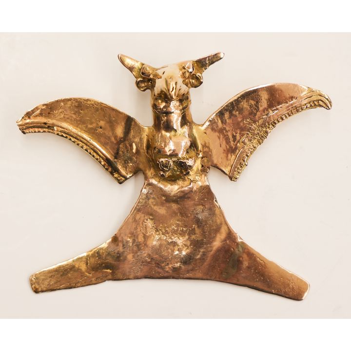 Pre Columbian Veraguas 14-18k Large Eagle Pendant