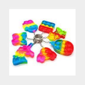 BUFFTEE Mystery Key Chain Pop It Fidget Toys - Lucky Dip Keyring 2 pack --51467/1865 SB8