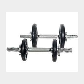 GetUp Weight Plate Dumbbell Set with Plastic Suitcase - 20kg - 2020TKLPVTSPORT24 -51728/537 B2 (S1)