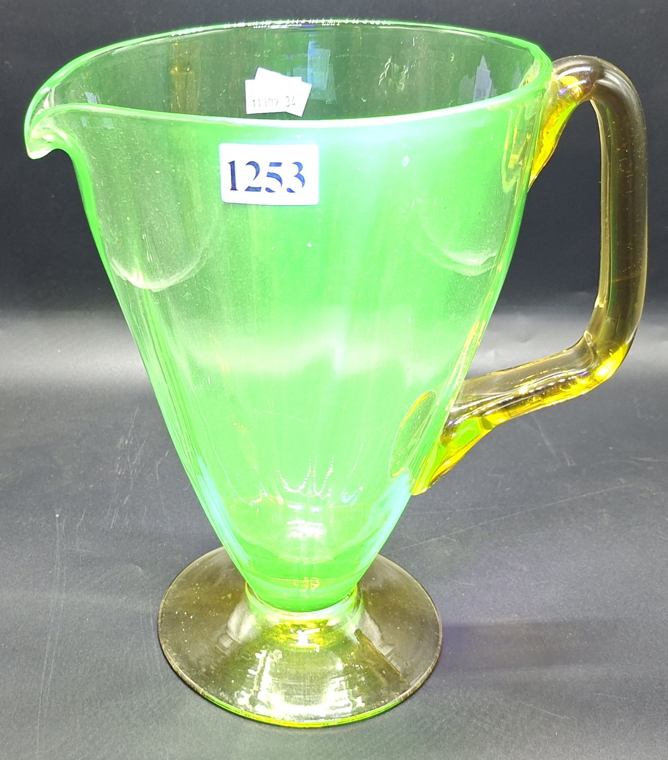 Uranium Glass Lemonade Jug