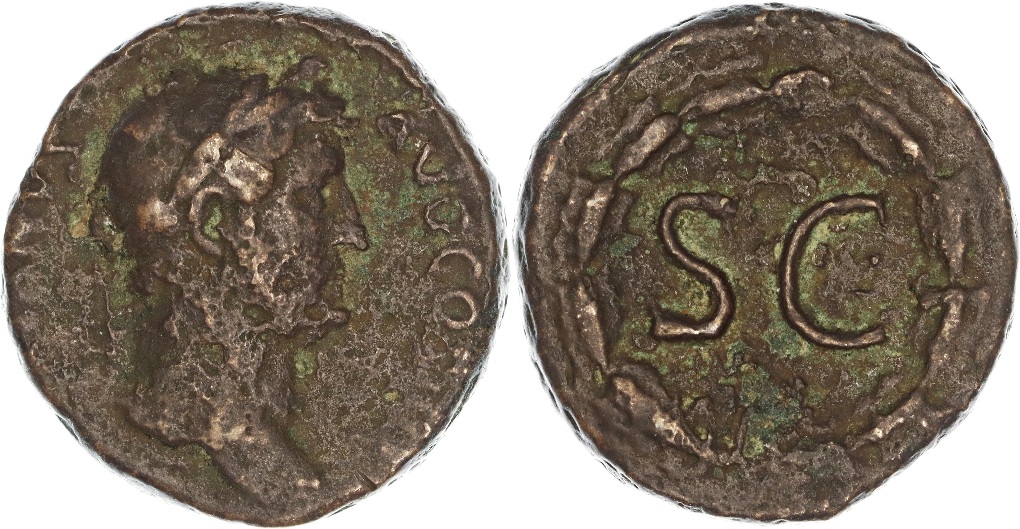 Roman Empire, Hadrian, Æ As, 134-138 AD, gF-nVF