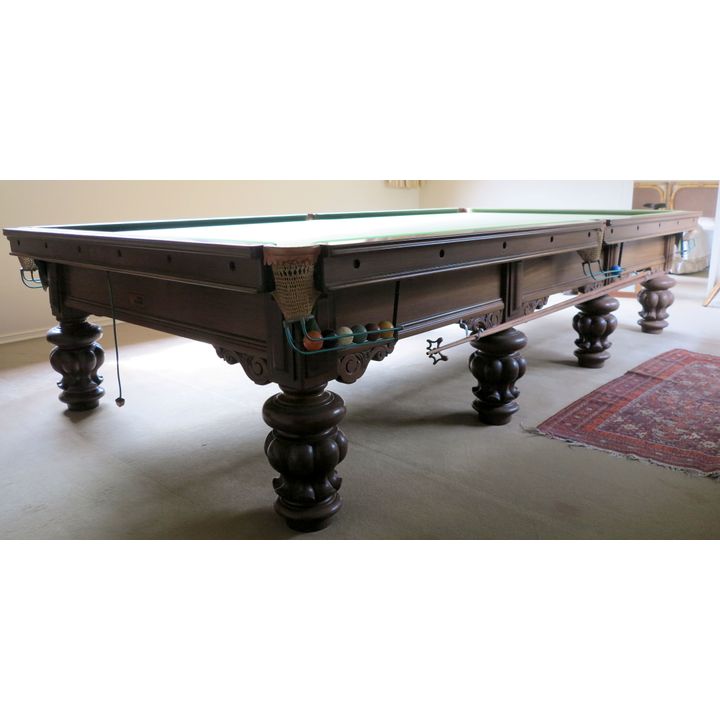 MID 20TH CENTURY THURSTON'S FULL SIZE BILLIARD TABLE