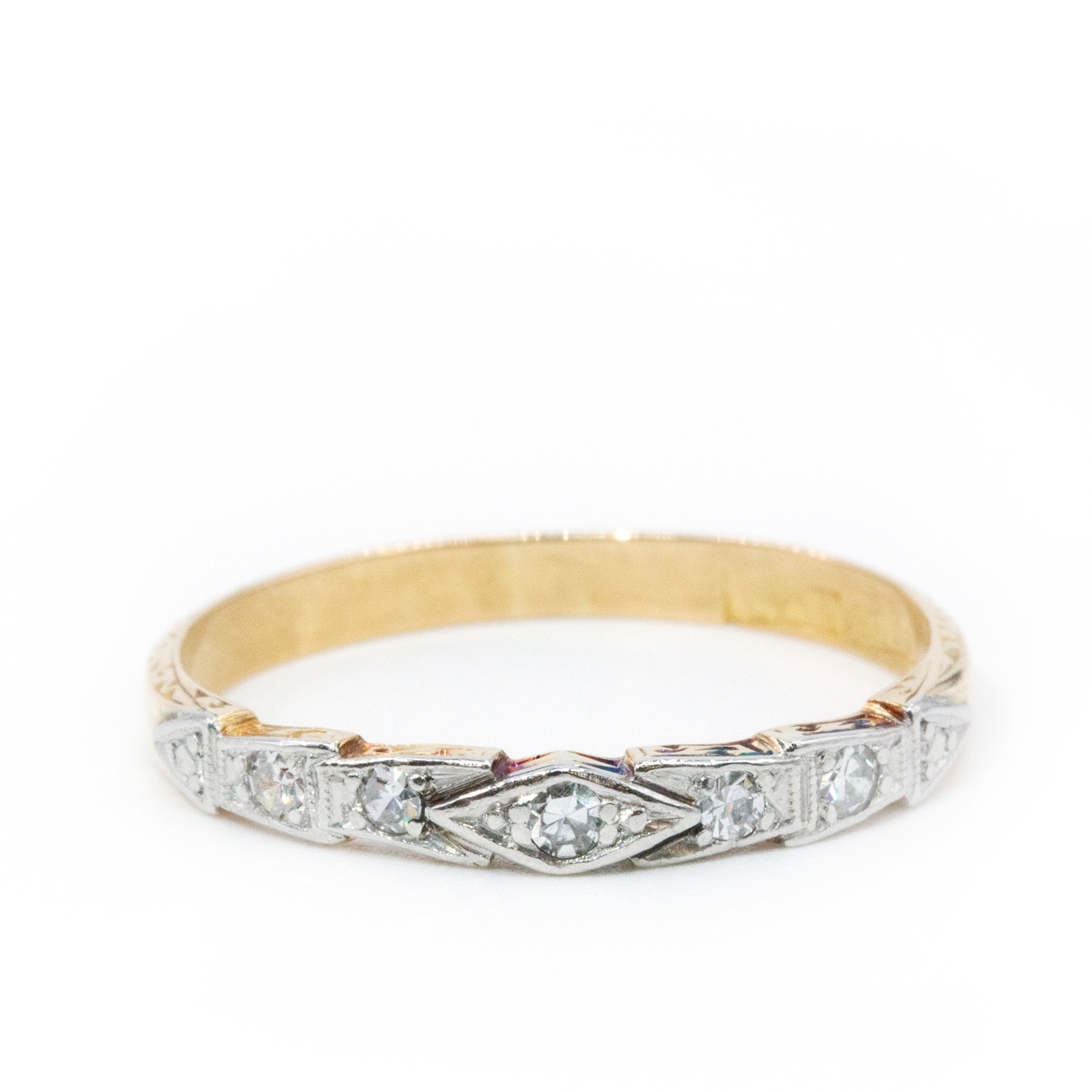 Platinum and 18 Carat Gold Eternity Ring