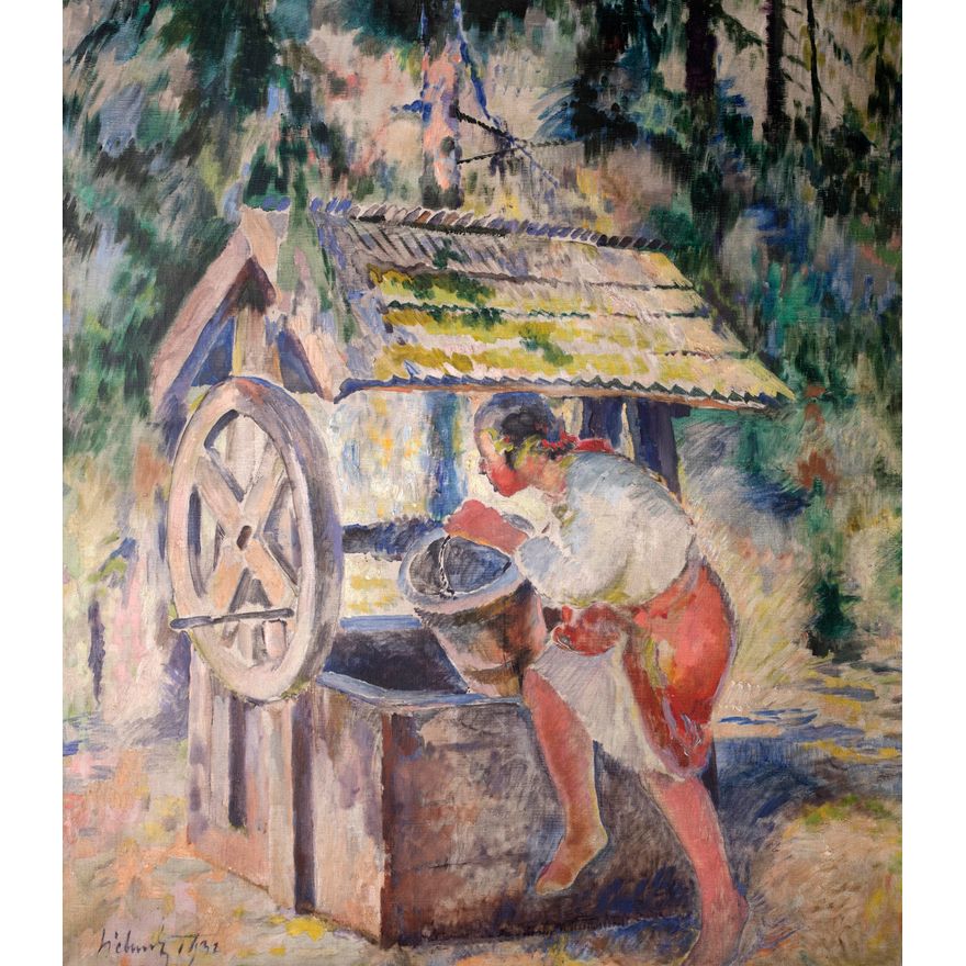 Kazimierz Sichulski | Przy studni, 1931 r.