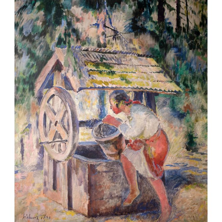 Kazimierz Sichulski | Przy studni, 1931 r.