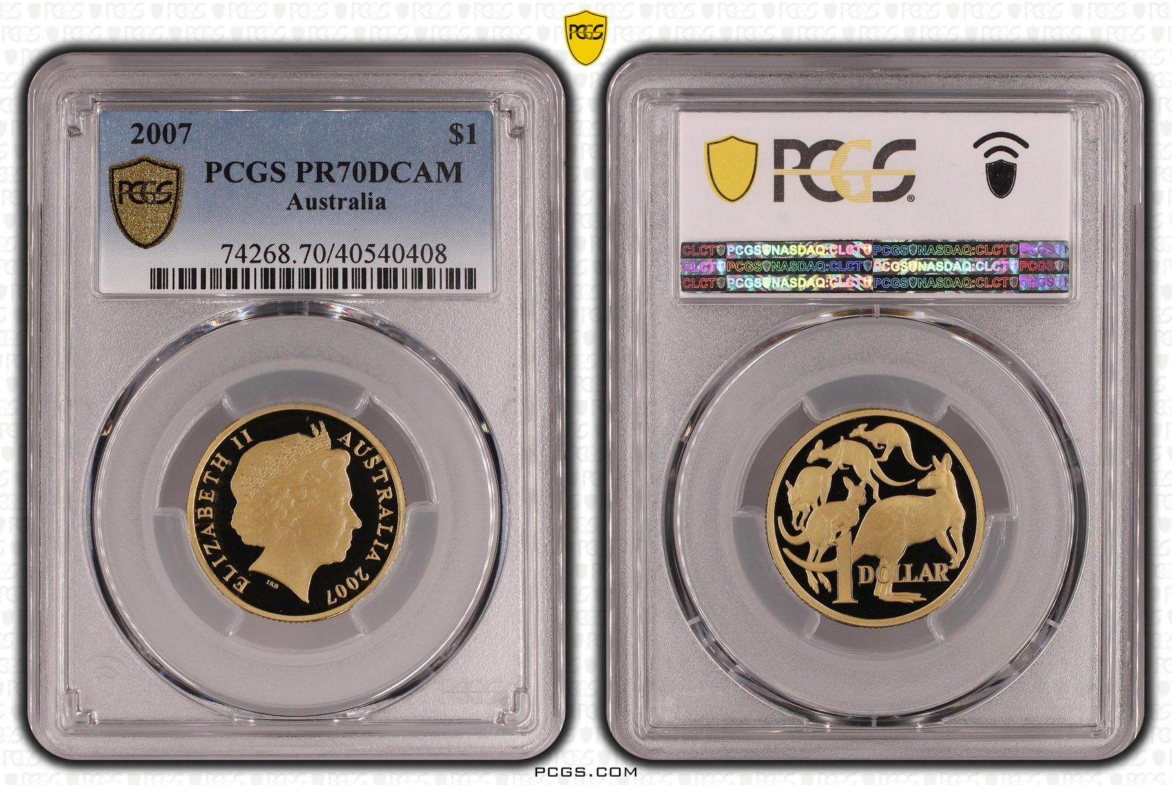 378 · 2007 Australia One Dollar, $1 PCGS - PR70DCAM POP 4/0 -408