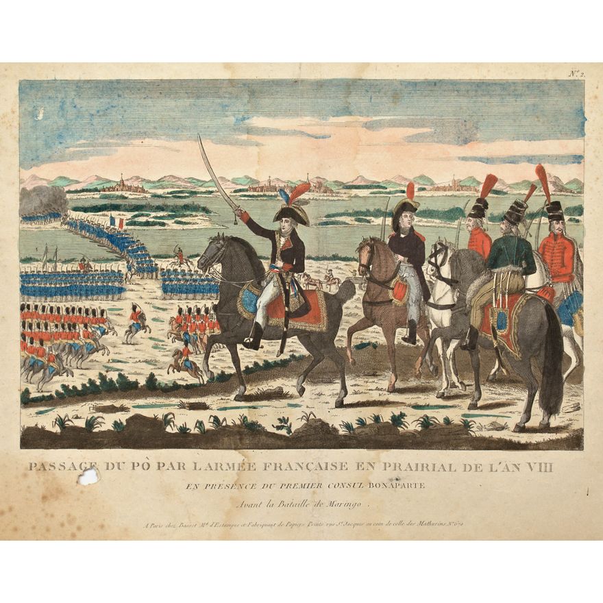 Passage du po par l`armée francaise en prairial de l`an VIII
