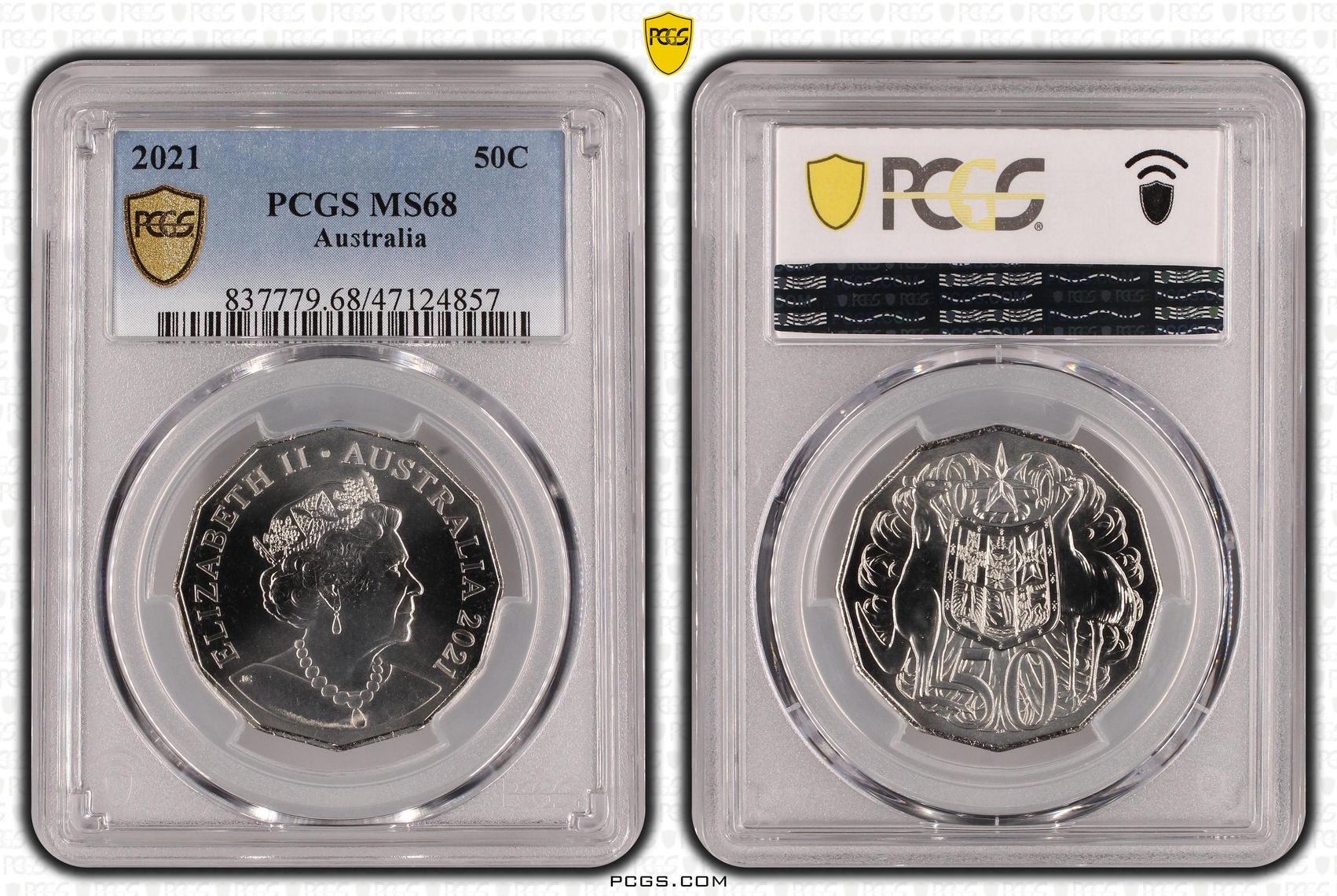 Fifty Cent, 2021, PCGS MS68