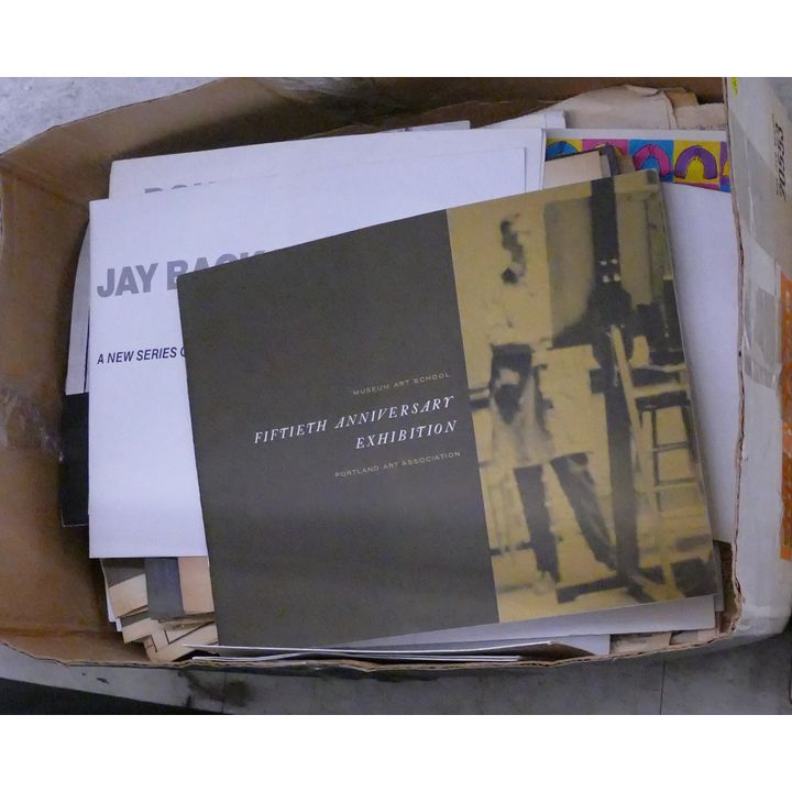 Box Oregon Mid 20th Century Art Exhibition Materials Etc