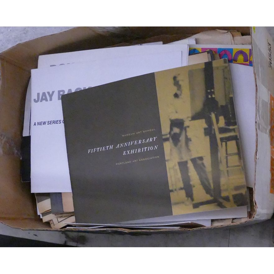 Box Oregon Mid 20th Century Art Exhibition Materials Etc