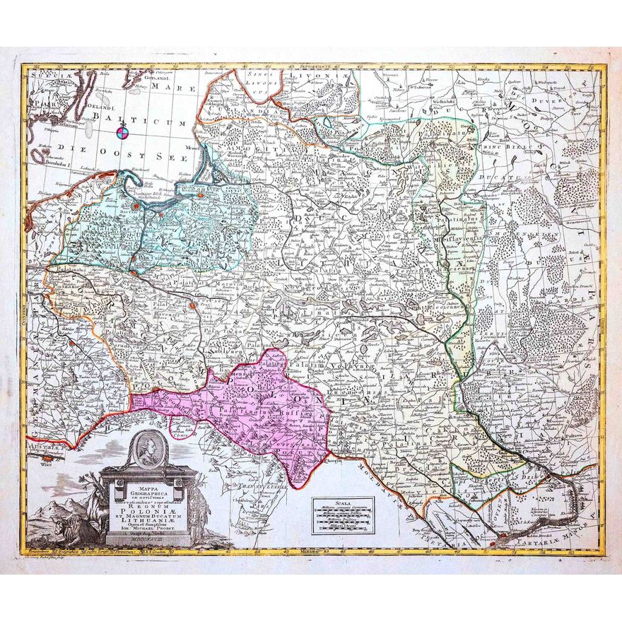 Johann Georg Probst | Mappa geographica ex novissimis observationibus…