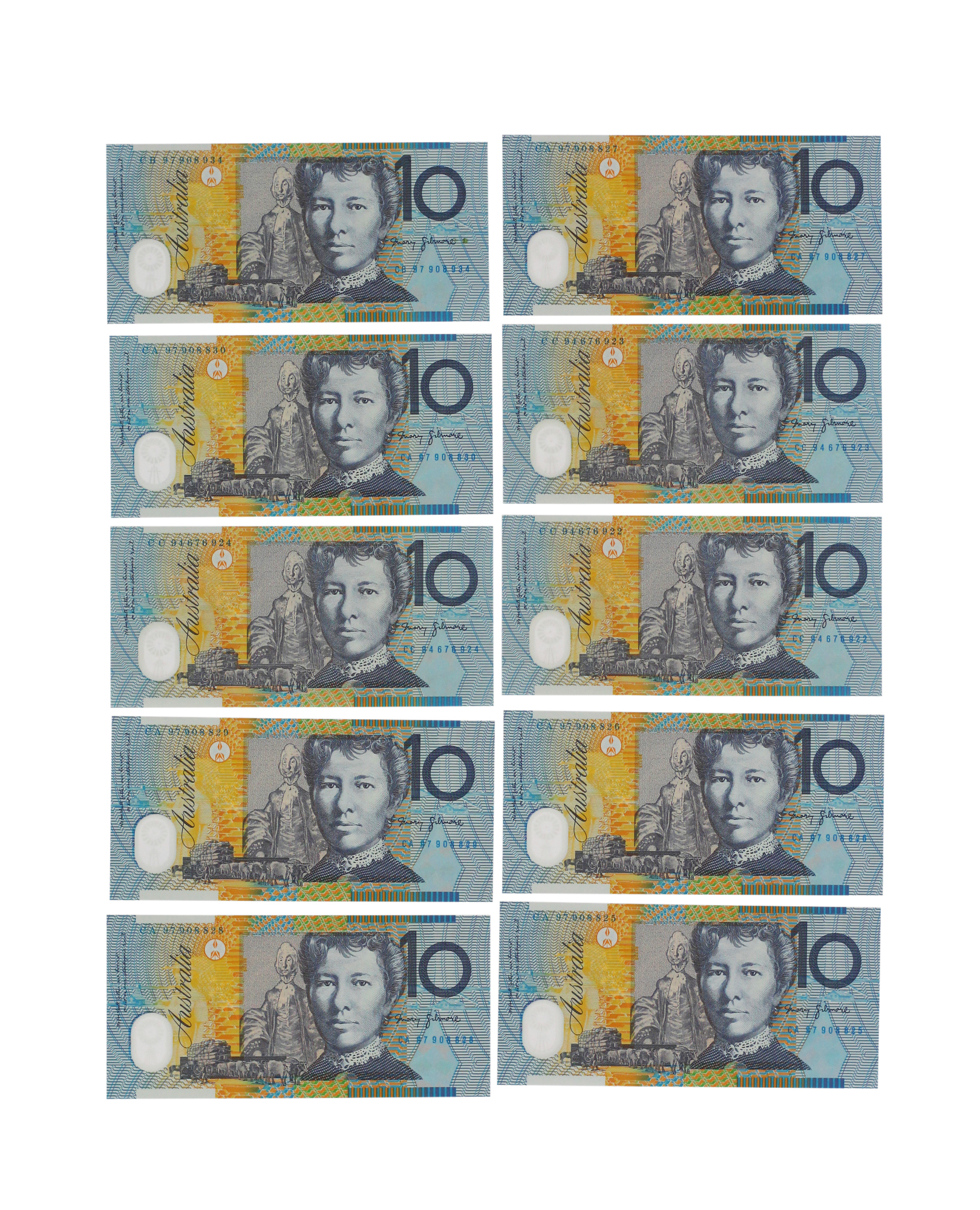2234. · Accumulation, Ten Dollars, UNC