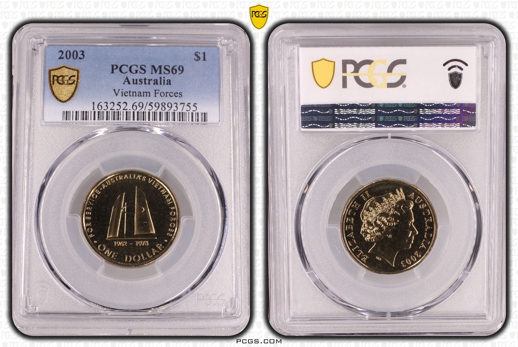 Vietnam Forces, POP 4/0, One Dollar, 2003, PCGS MS69