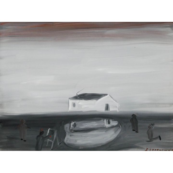 Jay Steensma ''Echo Cabin'' 1992 Oil