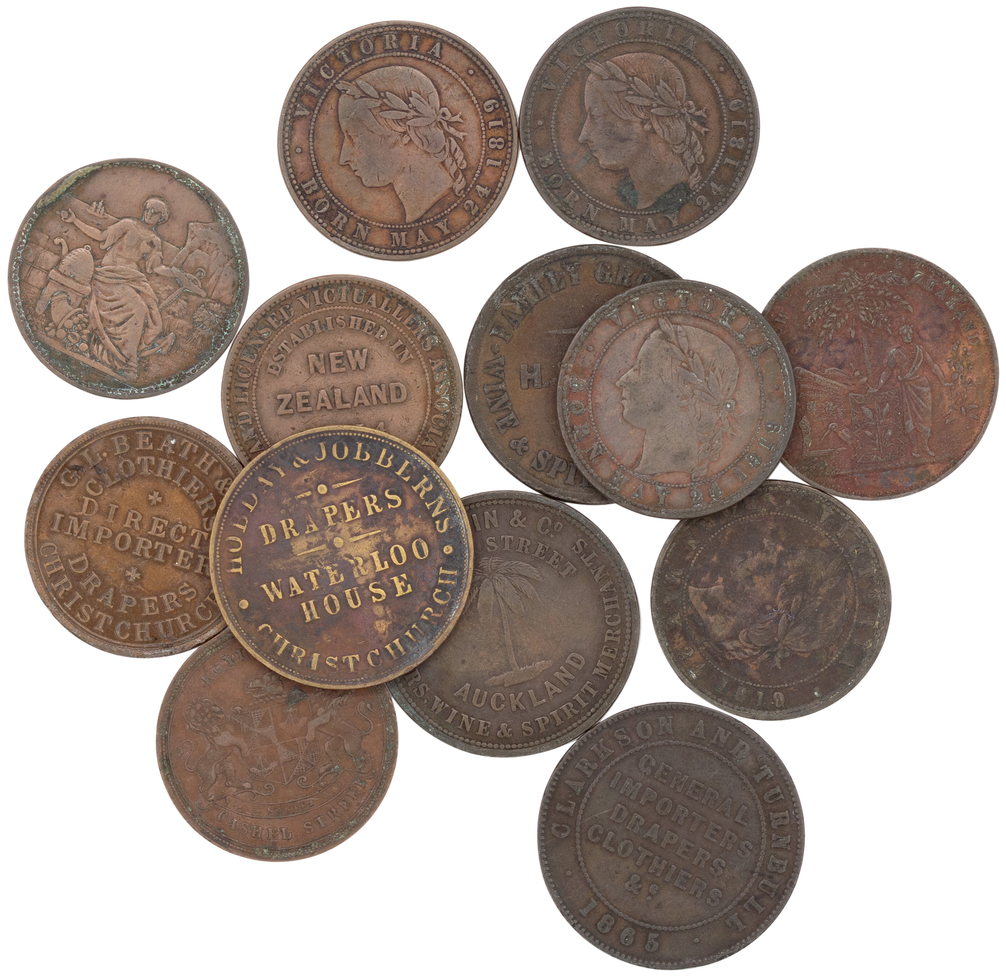 New Zealand, Penny, ND, VG - aVF