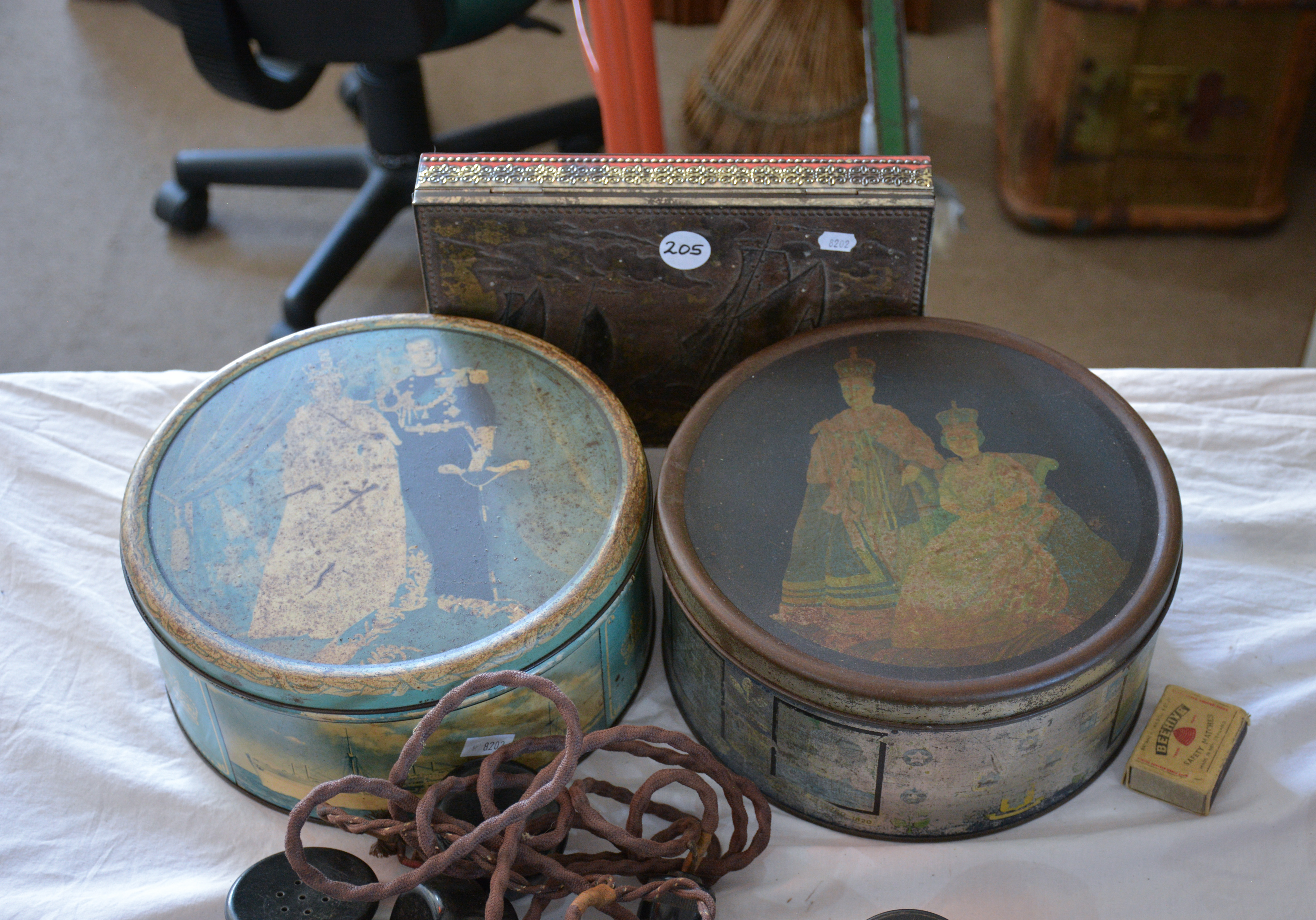 Vintage Tins x 3 — sold at auction in New Zealand for $10