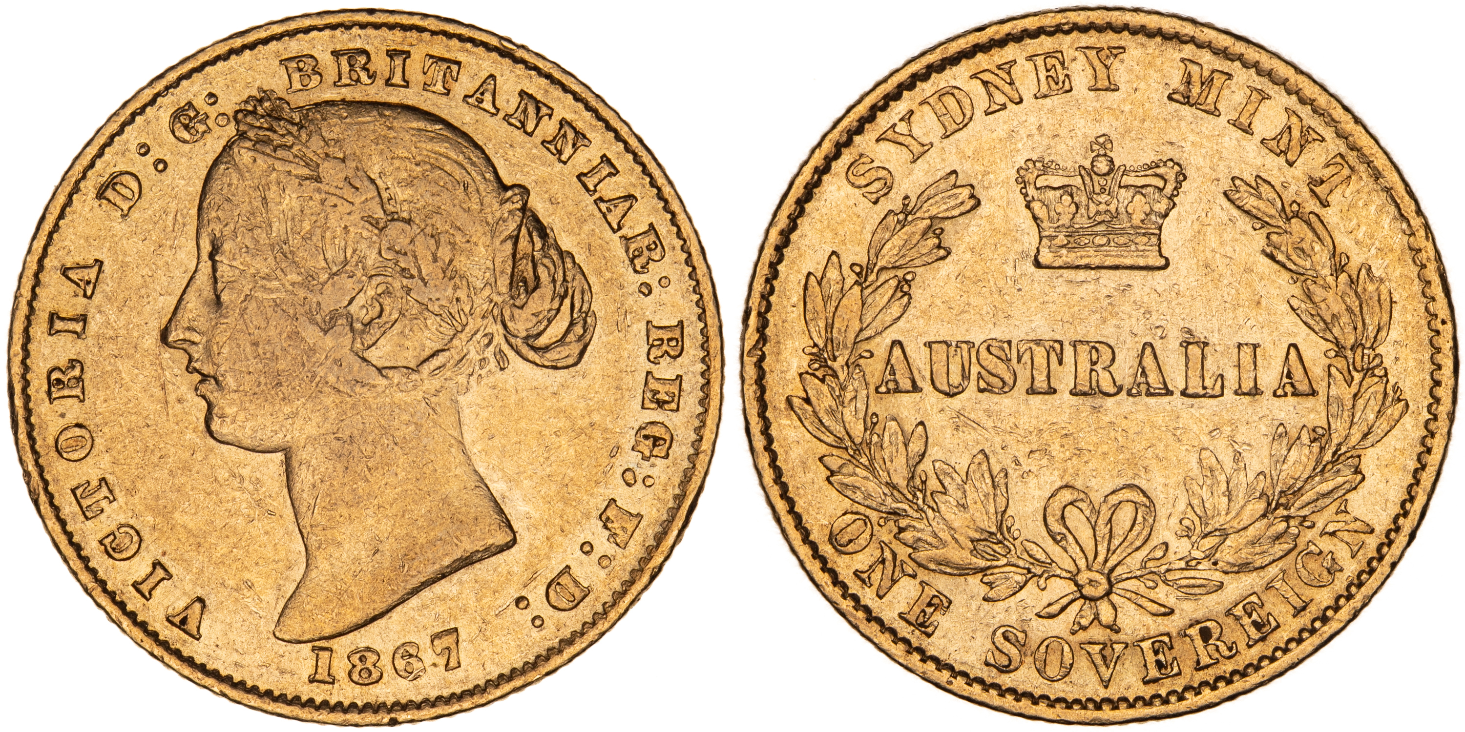 Victoria, Sovereign, 1867, Fine