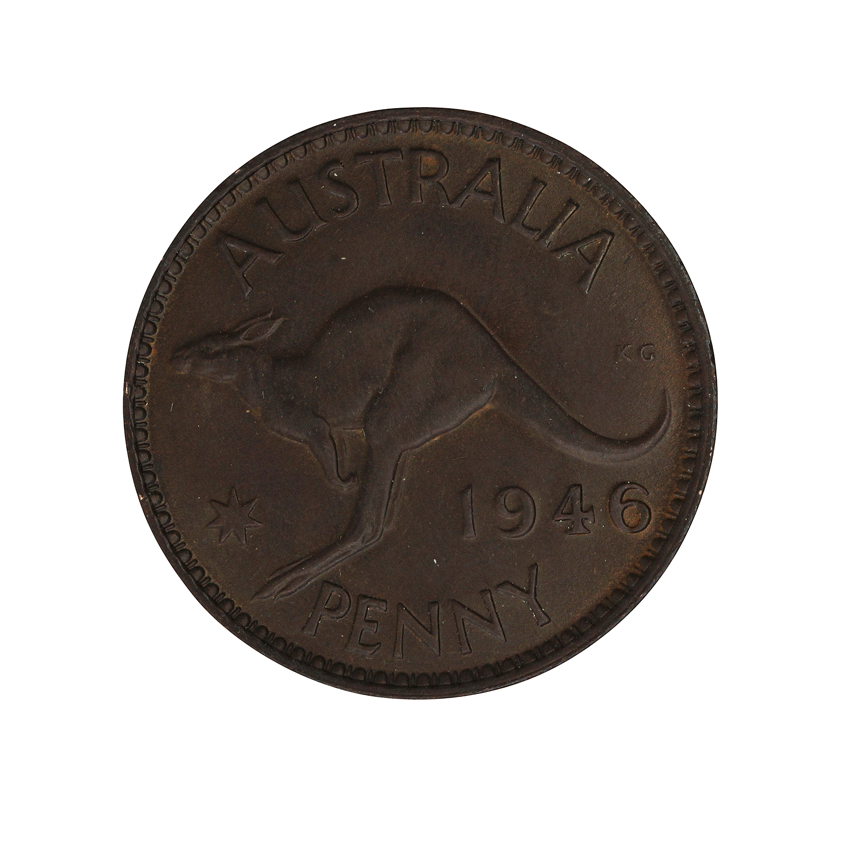 George VI, Penny, 1946, UNC