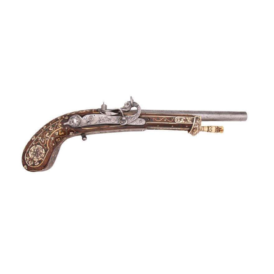 PISTOLET Z ZAMKIEM LONTOWYM, WŁOCHY, XVI W.