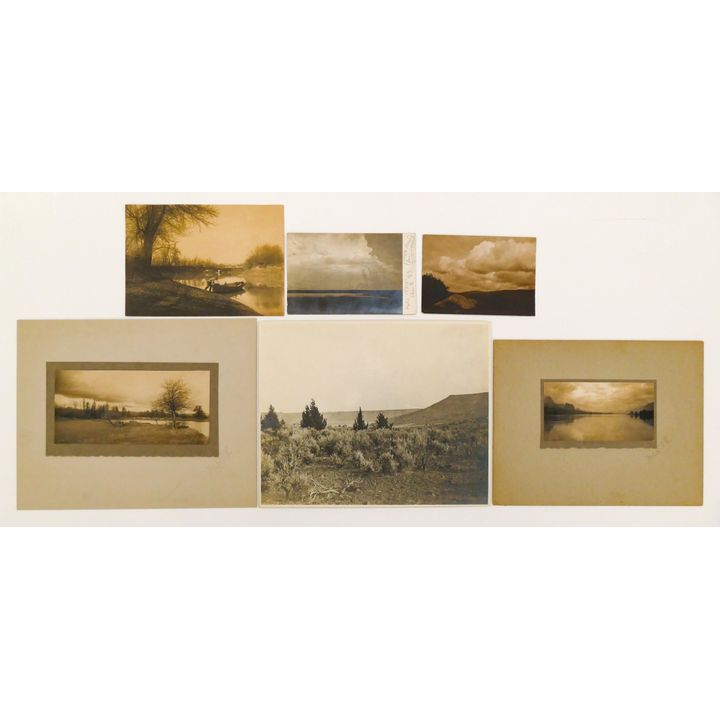 6pc Melville Wire Landscape Photographs & Postcards 8''x10''