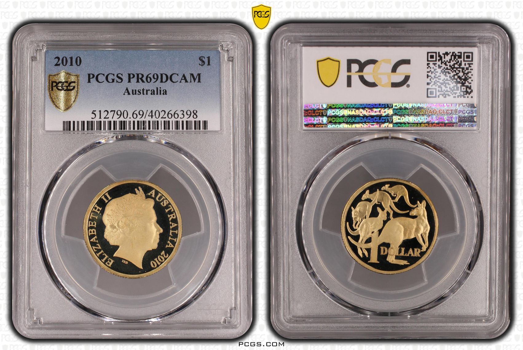 One Dollar, 2010, PCGS PR69DCAM