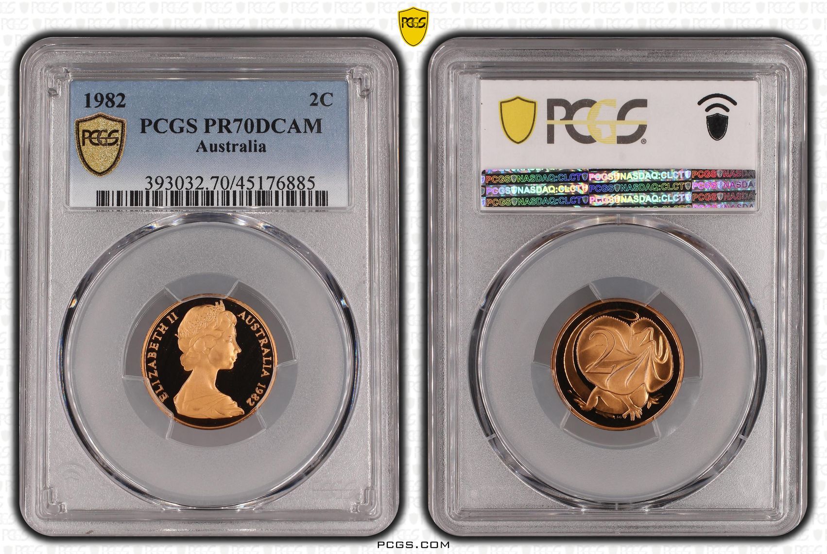 1982 Australia Two Cent, 2c PCGS - PR70DCAM POP 27/0 -885