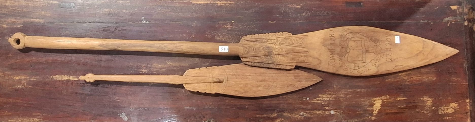 510 · P.N.G. WOODEN PADDLES