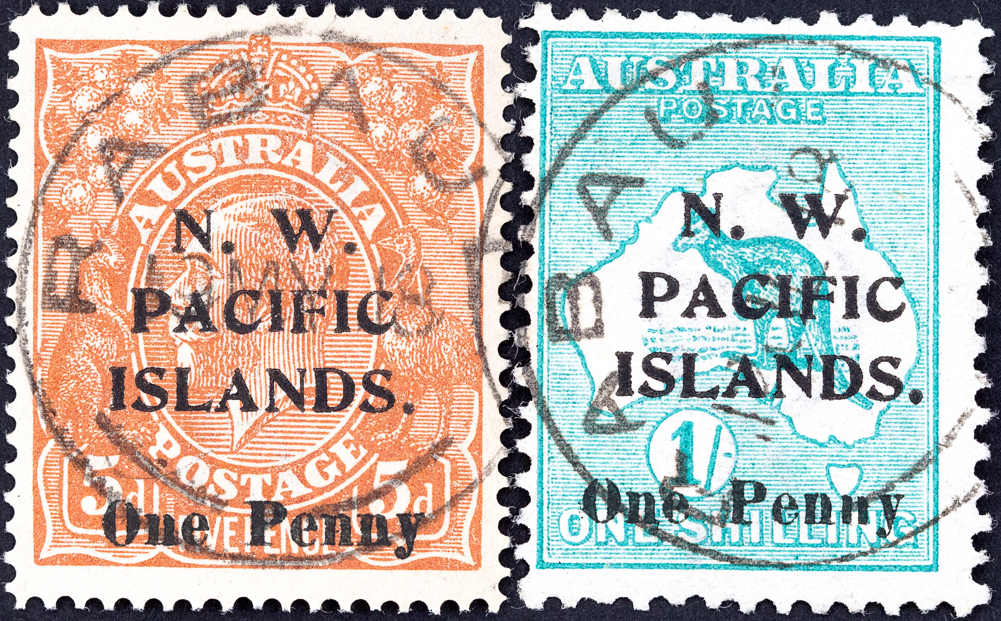 New Guinea, NWPI Overprints, 1918, Fine