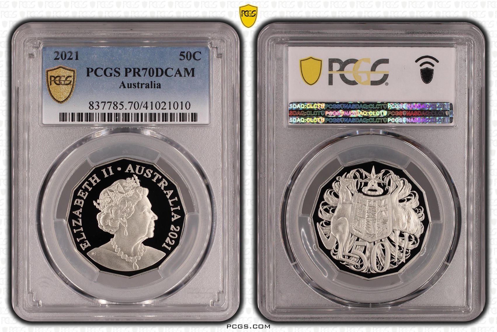 Fifty Cent, 2021, PCGS PR70DCAM