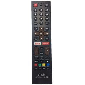 Replacement Remote Control Compatible with Sinotec Smart TV HS 7701J 02 | NOT TESTED