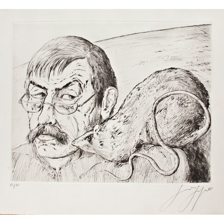 Günter Grass | Autoportret ze szczurem