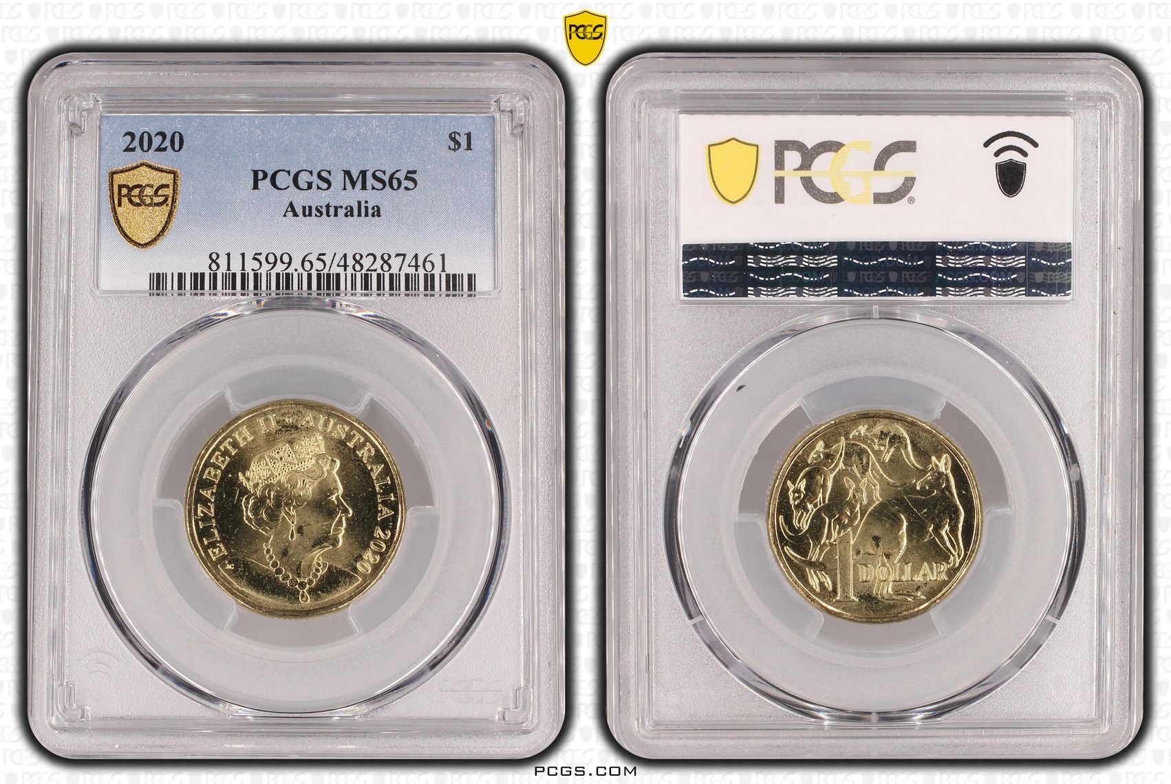 261 · Elizabeth II, One Dollar, 2020, PCGS MS65