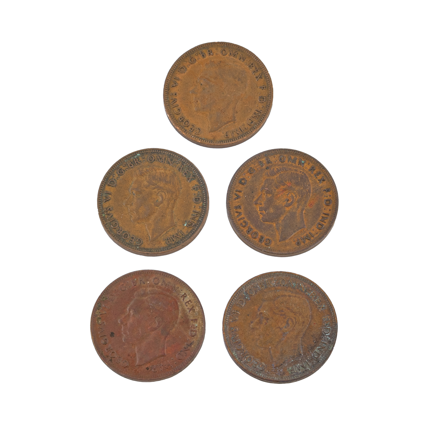 George VI, Penny, 1946, aFine - VF