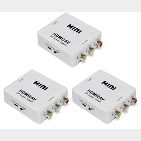 3PCS HDMI TO AV CONVERTER 1080P MINI VIDEO CONVERTER BOX