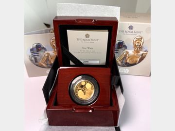 2023 STAR WARS 'R2. D2 AND C-3PO' 1/4OZ PROOF 25 POUND COIN