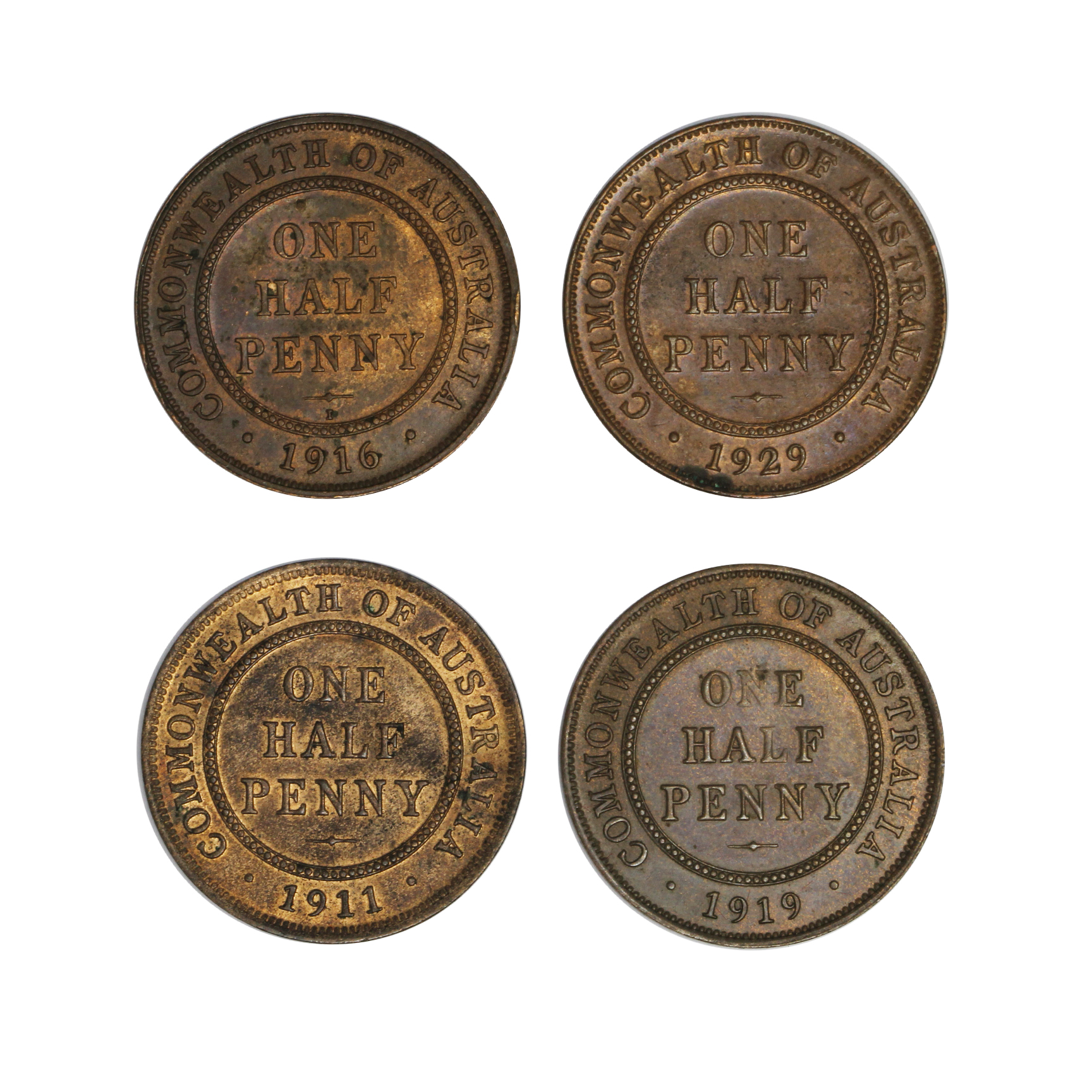 874. · Group, Halfpenny