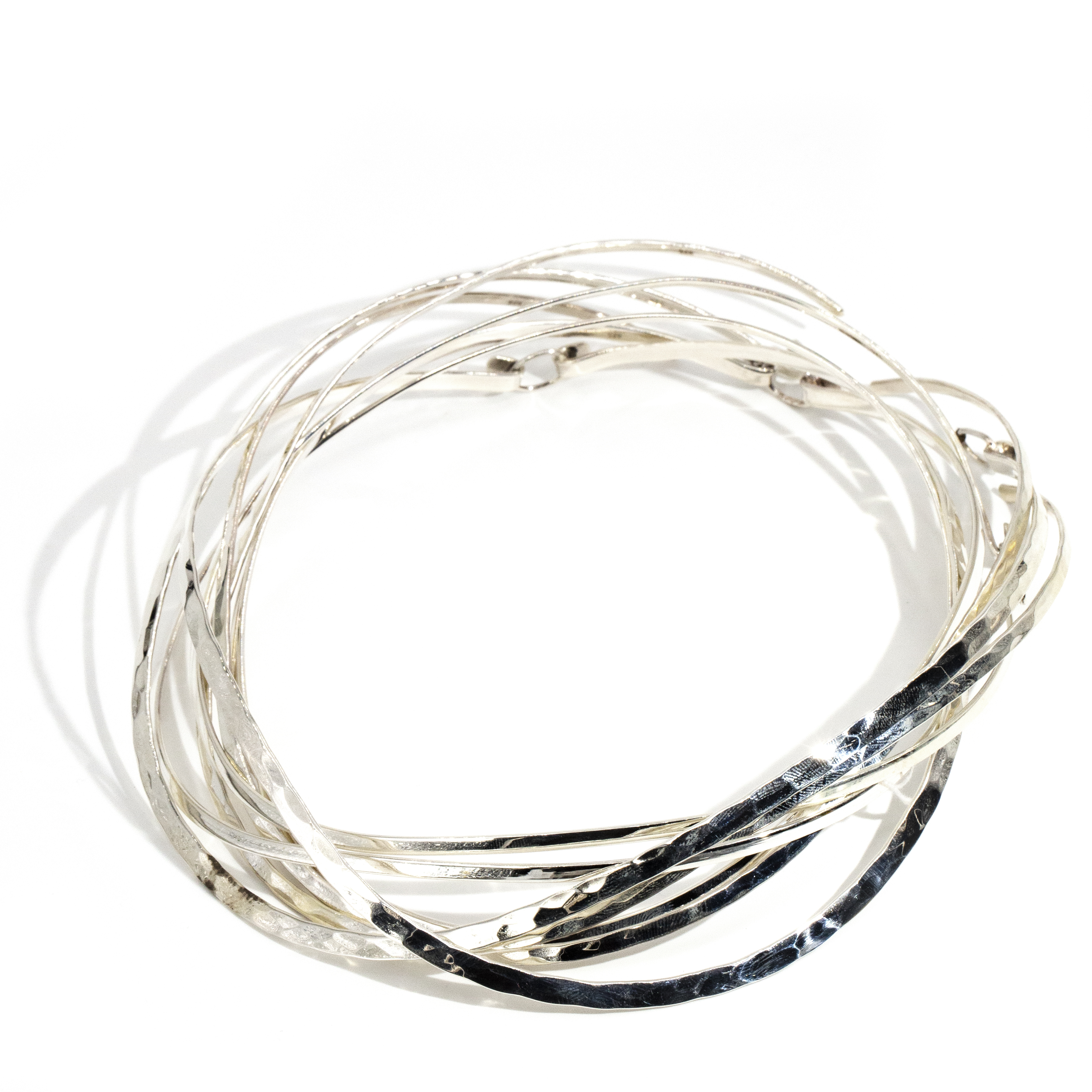303 · Mix Lot of Silver Chokers/Collars