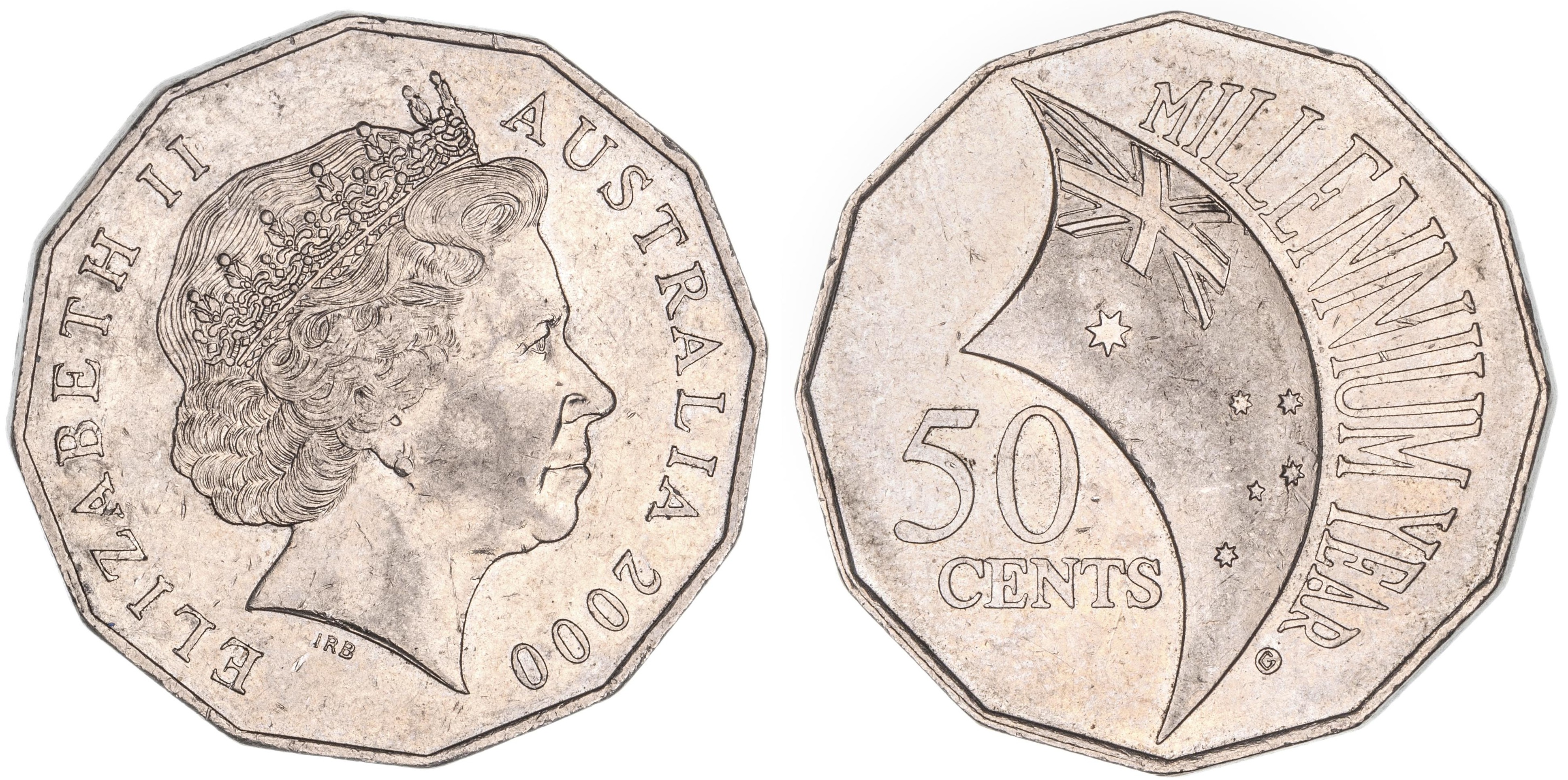 Elizabeth II, Fifty Cent, 2000, EF