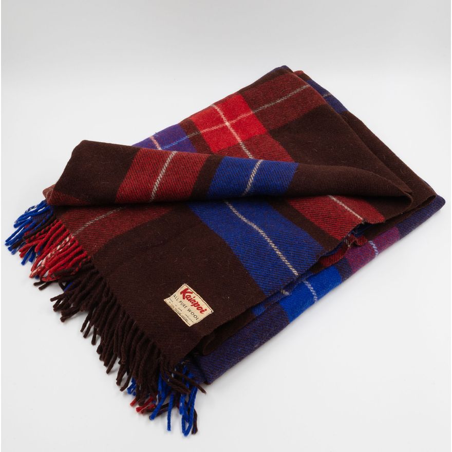 Kaiapoi K.P.G. Textiles Ltd - Early 'All Pure Wool' travel rug