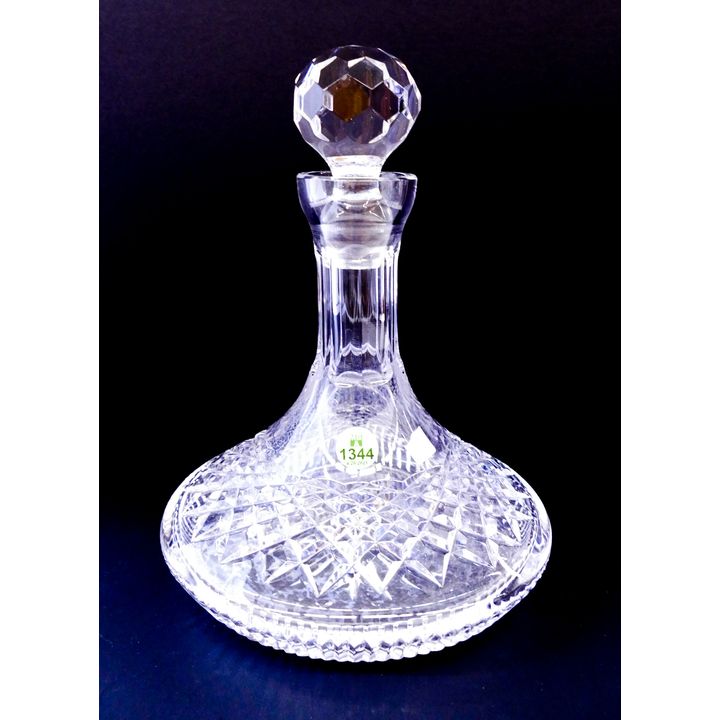 Tyrone Irish Crystal Ships Decanter- 10''