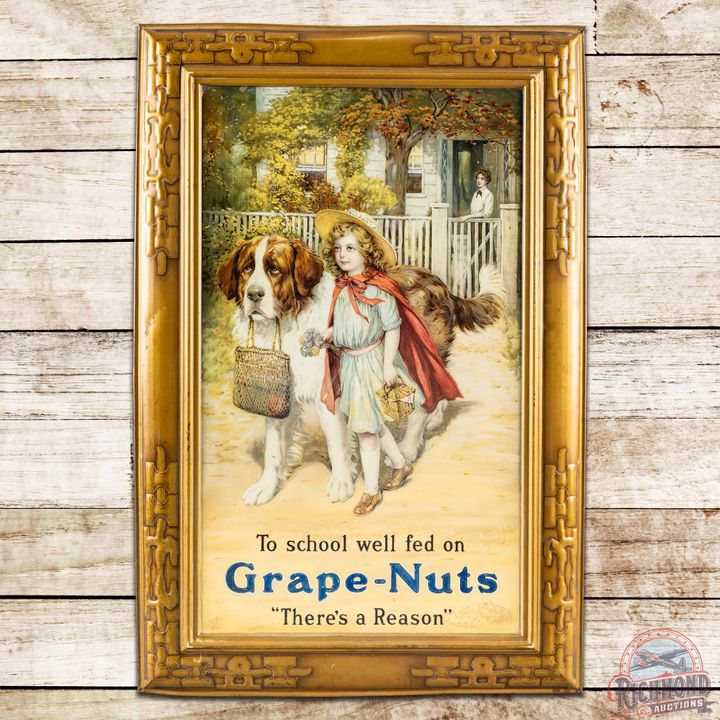 Iconic Grape Nuts "There's a Reason" SST Litho Sign