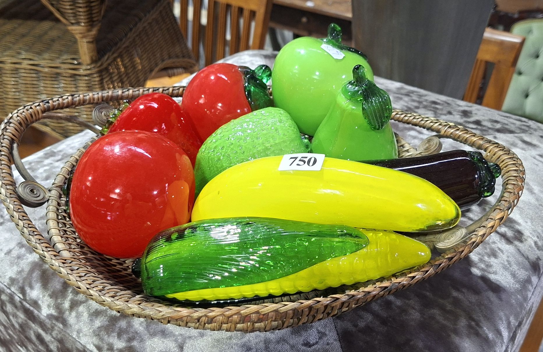 Bowl Of Glass Fruit