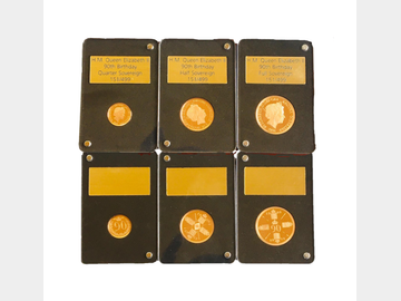 2016 Queen Elizabeth II Gibraltar Proof Gold 3-Coin 90th Birthday Set