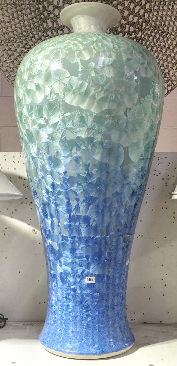 Large Crystalline Glazed Vase