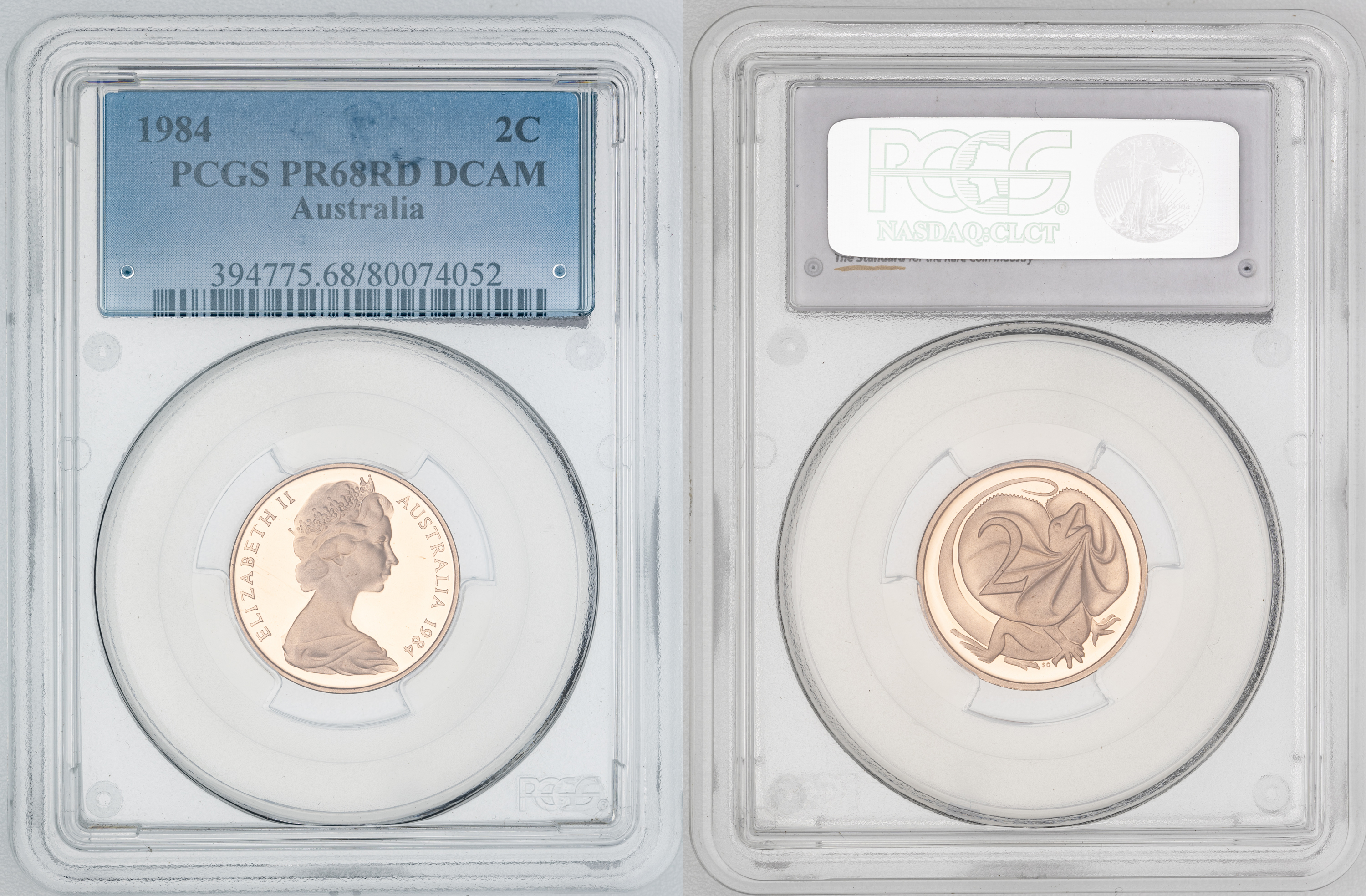 Elizabeth II, , Two Cent, 1984, PCGS PR68DCAM