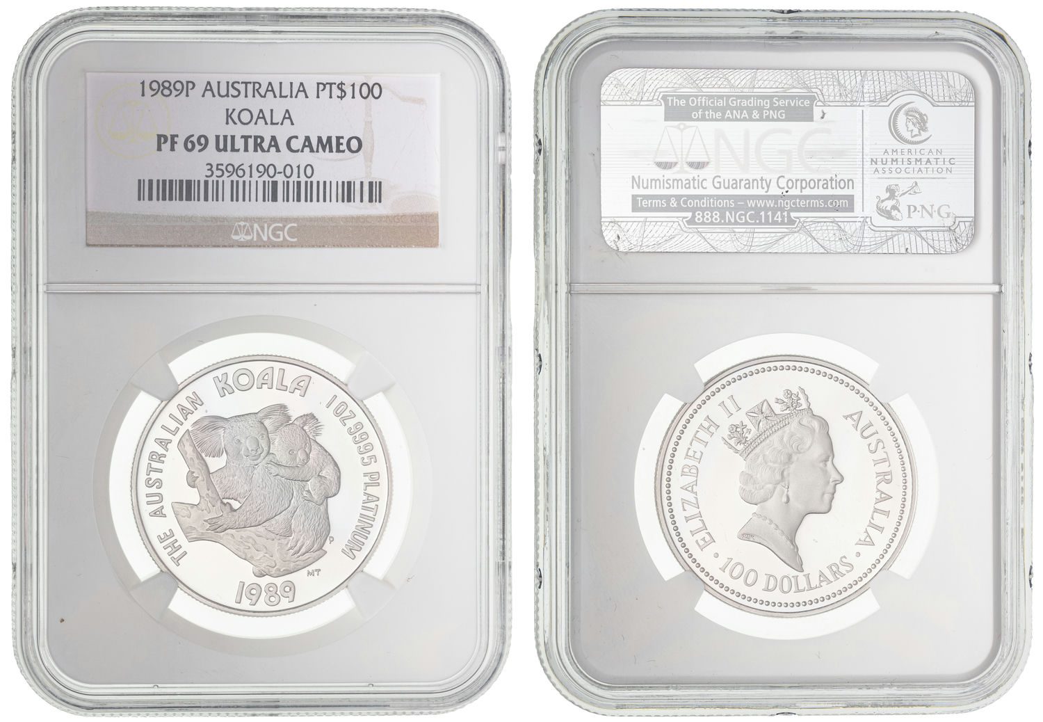 Elizabeth II, Koala, One Hundred Dollars, 1989-P, NGC PF 69 ULTRA CAMEO